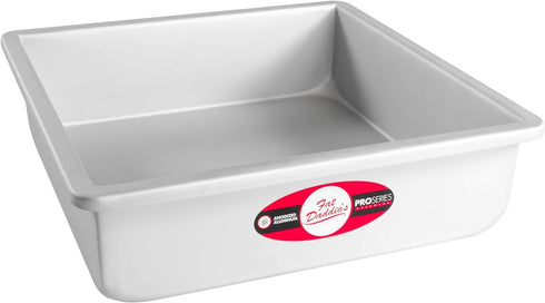 Fat Daddio's PSQ-10103 Anodized Aluminum Square Cake Pan, 10 x 3 Inch...