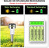 Henreepow AAA Rechargeable Battery, 1.2v Ni-MH Solar Batteries, Low Self-Discharge, Pre-Charged Triple A Battery for Solar Pathway Lights, Outdoor...