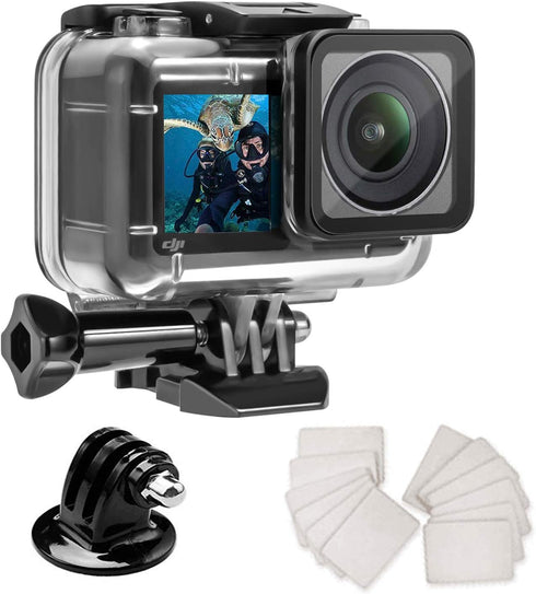 Waterproof Case for DJI OSMO Action Camera Accessories, Housing Case Protective Shell with Anti Fog Inserts Suitable for Underwater Diving Photogr...