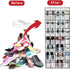 35 Pocket Over The Door Shoe Organizer, Door Hanging Storage Shoe Holder Rack for Large Capacity Shoe Organizer for Men and Women Kids Closet Bedr...