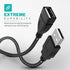 3FT USB to USB Male to Female Extension Cable USB A Male to USB A Female Data Transfer and Charging Adapter for Keyboard, Mouse, Printer, USB Flas...