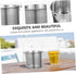 stainless steel ice bucket buckets Stainless Beverage Tub bucket with lid Wine Dump Bucket Bar Ice Bucket metal drink tub Wine Tasting Spittoon ca...