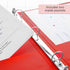 BAZIC 3 Ring Binder 1/2" Economy View Binders Organizer - Red, Round Ring, Hold 100 Sheets Paper, for School Office Home, 1-Count...