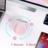 2.4GHz Wireless Mouse, Bluetooth Mouse Dual Channel, 1600DPI USB Mouse, Cute Big Ears Mouse Shape, Detachable Buttons for PC, Tablet, Laptop, Wind...