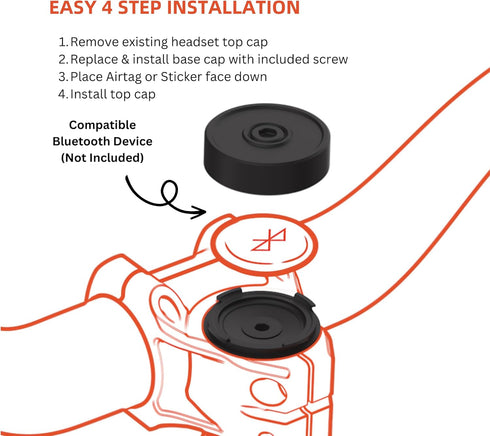 Blackbrush Airtag Bike Mount Hidden, Airtag Holder for Bike, Anti-Theft Bicycle Tracker Cap Compatible with Airtag & Tile Sticker, Hidden Mount fo...