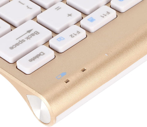 Wireless Keyboard and Mouse Combo, Compact Wireless Keyboard and Mouse Set, Ultra Thin Waterproof Keyboard Power Saving USB Mouse Set, for Compute...