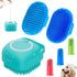 3PCS Dog Bath Brush | Dog Shampoo Brush | Dog Scrubber for Bath | Dog Bath Brush Scrubber | Dog Shower/Washing Brush with Adjustable Ring Handle f...