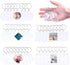 Swpeet 40Pcs Pendant Picture Frame Keyrings, Make Your Own Keyring Kit, Central Pendant for Kids To Assemble And Attach To Key Rings And Bags...