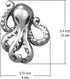 Boma Jewelry Sterling Silver Octopus Stud Earrings...