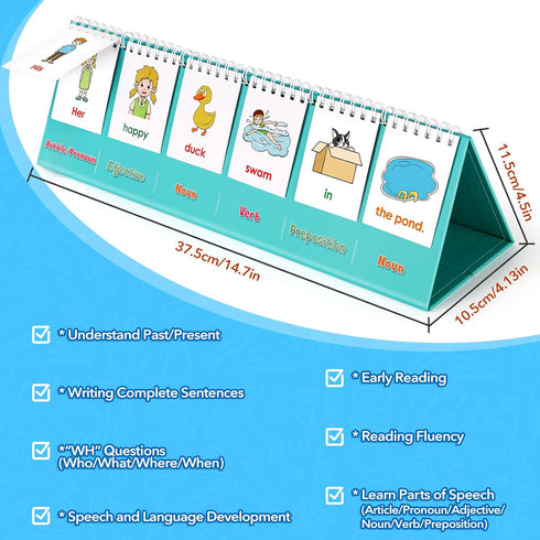 Silly Sentence Building for Kids,Speech Therapy Learn to Read for Preschool Kindergarten 1st 2nd Grade Special Education Classroom Must Have,Homes...