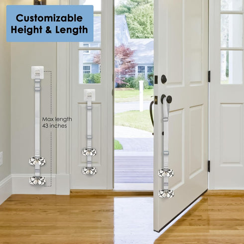 FOLKSMATE Dog Doorbells for Potty Training, Buckle Adjustable Puppy Dog Door Bells with Extra Loud Bells for Dogs Training, Housebreaking, Door Kn...