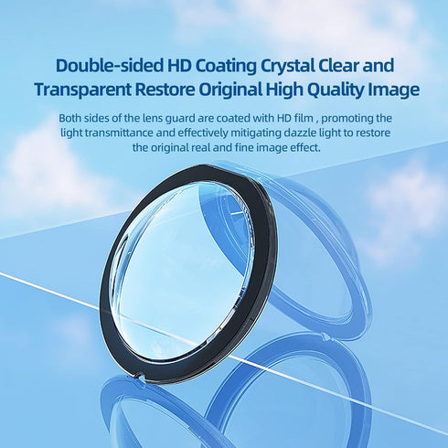 Lens Guard Protector Cover for Insta360 X3 Panoramic Action Camera, 2PCS Lens Cap Protective Accessoris...