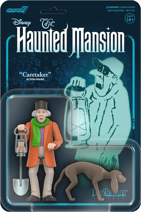 Super7 Disney Haunted Mansion Caretaker - 3.75" Disney Action Figure with Accessories Classic Disney Collectibles and Retro Toys...