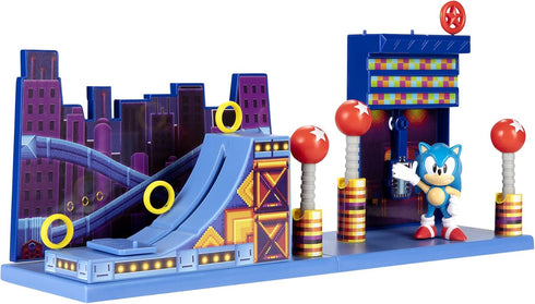 Sonic The Hedgehog Action Figures 2.5" Studiopolis Zone Playset...