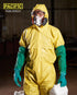 PACIFIC PPE 26" Rubber Gloves, Chemical Resistant Gloves PVC Reusable, Heavy Duty Waterproof Gloves with Cotton Liner, Anti-skid, Acid-alkali and ...