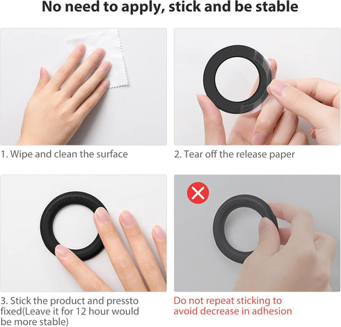 Nillkin Magsafe Wall Mount Magnetic Shower Phone Holder, 2 Pack SnapHold Magnetic Sticker for iPhone 15 14 13 12 Pro Max/Pro, Magsafe Phone Mount ...