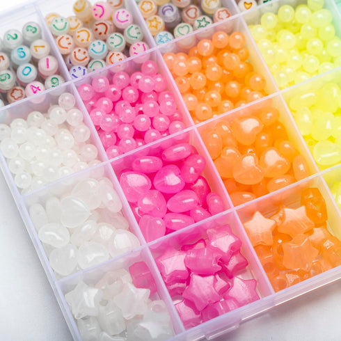 1020Pcs Candy Color Acrylic Alphabet Letter Beads Round Number Heart Star Beads Colorful Plastic Pastel Kandi Loose Beads Bulk for Bracelets Jewel...
