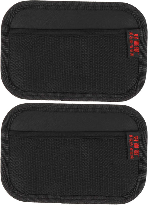 VICASKY 2pcs Car Net Pocket Side Clutter Scattered Storage Pocket Pouch Phone Holder Mini Car Sticky Organizer Mesh Pocket for Car, Car Seat Gap I...