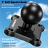 1" Ball Mount with Aluminum Alloy Square Plate, Universal Electronic Device Mounting Base with AMPS Holes for Garmin, Lowrance, Humminbird, for RA...
