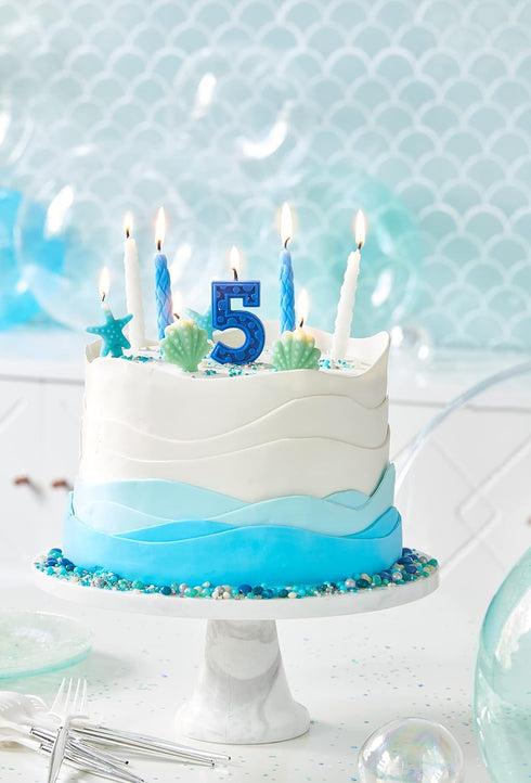 Papyrus Birthday Candles, Aqua (12-Count)...