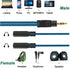Headphone Splitter for 2 Headphones 2 Way 3.5mm Adapter Aux Cable Mini Jack Male to Dual Female Stereo Audio Y Splitter Couple Adapter Compatible ...