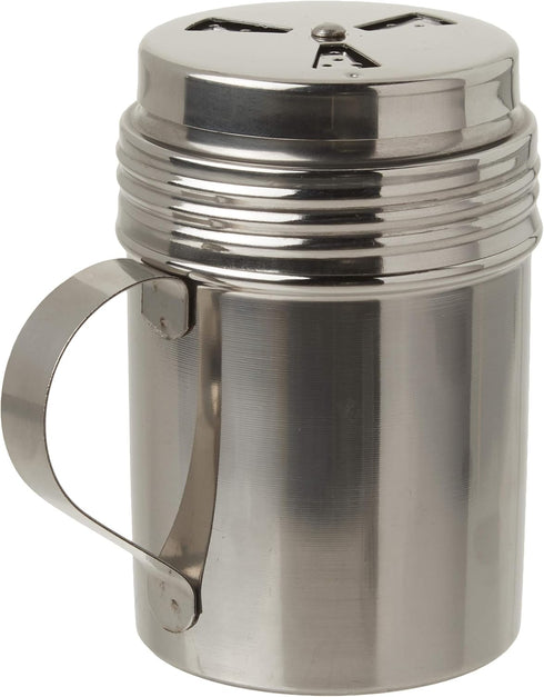 Tablecraft, 10 oz, Silver Stainless Steel Dry Rub Shaker with Handle, 10-Ounce...