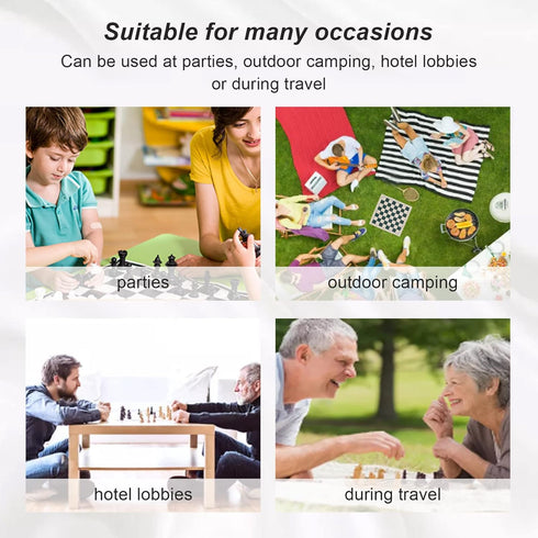 Roll Up Chess Boards, 34.5x34.5cm Portable Soft PVC Chessboard Mat for Indoor Outdoor Travel Camping Use...