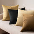MIULEE Velvet Throw Pillow Covers 18x18 Inch, Pack of 2 - Black, Super Soft Decorative Square Cushion Cases Modern Luxury Home Decor for Sofa, Cou...