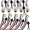 Lsgoodcare 10Pack 5.5 x 2.5 MM 10A DC Power Jack Socket Dc-099 30V Threaded Female Mount Connector Adapter with 3.94Ich 18Awg Cable...