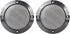 X AUTOHAUX 2pcs 4 Inches Metal Glossy Audio Speaker Cover Mesh Subwoofer Grill Horn Guard Decorative Circle Grille Protector Black for Car...