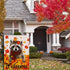 Welcome Fall Maple Leaves Garden Flag 12.5x18 Inch Double Sided, Seasonal Raccoon Autumn Rustic Yard Outdoor Decoration...