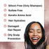 Moist Diane Perfect Beauty Extra Vital Shampoo, Sulfate-Free, with Organic Argan Oil & Vitalizing Keratin from Japan, Rejuvenate Silky Smooth Hair...