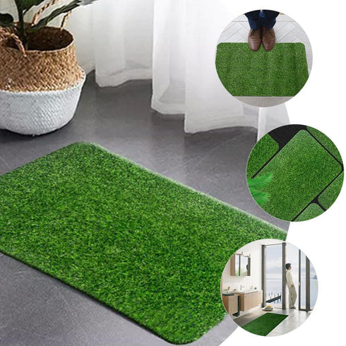 BESPORTBLE Artificial Grass Door Mat, 15.7x23.6inch Realistic Fake Grass Rug for Dogs Patio Balcony Yard Lawn Garden Decor...