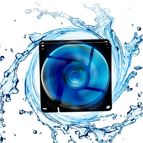 Aquarium Chiller, Fish Tank Cooling Fan System for Salt Fresh Water, 2 Variable Speed, Wide Angle Adjustable (1-Fan)...