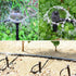 25 Pcs Drip Irrigation Emitters, Adjustable Flow 0-20 GPH Irrigation Drippers with Stake, Full Circle Flow Sprinkler Head, Micro Sprinkler for Gar...