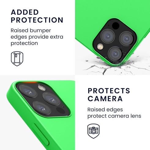 kwmobile Case Compatible with Apple iPhone 12 / iPhone 12 Pro Case - TPU Silicone Phone Cover with Soft Finish - Lime Green...