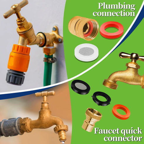 32 Size 258 Pcs Hose Spigot Repair Washer Assortment Kit for Assorted Outdoor Faucet Garden Hose Valve Stem Worn Out Plumber Outside Faucet Bib Sh...
