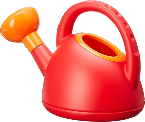 Hape Sand and Beach Toy Watering Can Toys, Red, L: 8.5, W: 5.7, H: 4.9 inch...