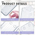 HOUSE DAY Desk Drawer Organizer Bins 8 PCS, 9*3*2" Clear Drawer Organizers with Silicone Pads, Vanity Organizers and Storage, Non Slip Plastic Dra...