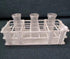 3 Packs Plastic Test Tube Rack, 21 Holes Lab Test Tube Rack Holder for 30mm Test Tubes, White, Detachable (21 Holes)...