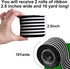 Ribbon for Crafts Wired - Black and White Striped Polyester Wired Ribbon, 2 Rolls 10 Yards 2.5 Inch Wired Ribbon, Christmas Ribbon Wired, Craft Ri...