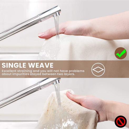 Precut Cheesecloth, 15 x 15'' 4 Pack, Grade 100, Ultra Fine for Straining & Cooking, 100% Unbleached Cotton Cheese Cloth for Making Cheese...