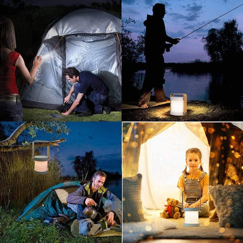 Table Lamp Touch Night Light - Portable Rechargeable LED Lantern Lamp Retractable, Touch Control 3 Intensity Levels Lights for Study Room,Desk,Kid...