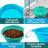 COOYOO Collapsible Dog Bowls 700ML,2 Pack Portable Collapsible Dog Water Bowls for Cats Dogs,Pet Foldable Feeding Watering Dish for Traveling Camp...