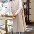Premium Plus Size Apron Adjustable Waistline Bib Apron,Soft Cotton Blend Apron with Pockets (Cream Color)...