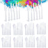 Plastic Spatula Palette Knives Set 60Pcs(10 Pack), KELIFANG Painting Knife for Mixing Spreading Scratching Layering Colors, Thin and Flexible Art ...