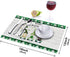 St. Patrick's Day Placemats Set of 6, Funny Irish Gnome Elf Hold Horseshoe Heat Resistant Placemat Waterproof Table Mats, Farm Wood Board Texture ...