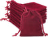 G2PLUS Red Velvet Jewelry Pouches, 20PCS Small Velvet Gift Bags with Drawstring, Wine Red Christmas Gift Bags for Wedding Favors, Candy Bag, Party...
