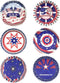 qiqee Independence Day Cupcake Liners Muffin Liners for Independence Day 300-Count 6 Original Design No Smell, Food Grade Baking Cups Paper(Small ...