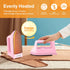 Mini Iron for Crafts Quilting, Travel Iron Household Iron Easy Iron Supplies Mini Electric Iron, Mini Heat Press Machine Sewing Sachine (Pink), Wh...